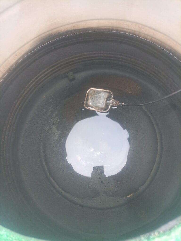 tank before cleaning