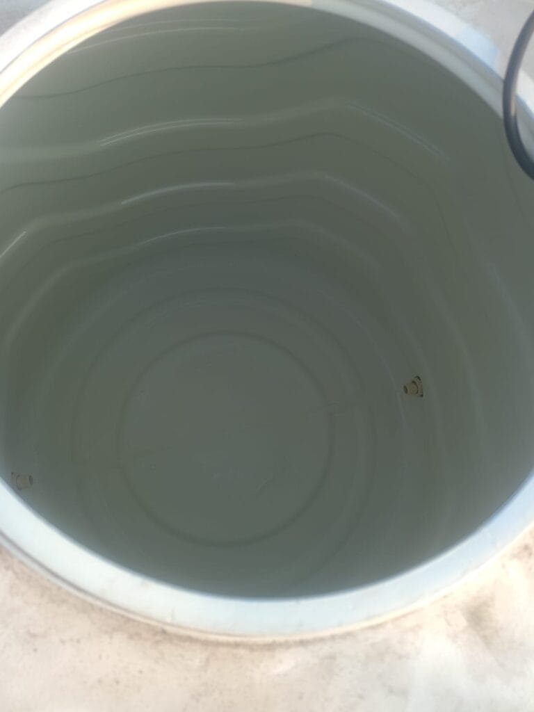tank after cleaning