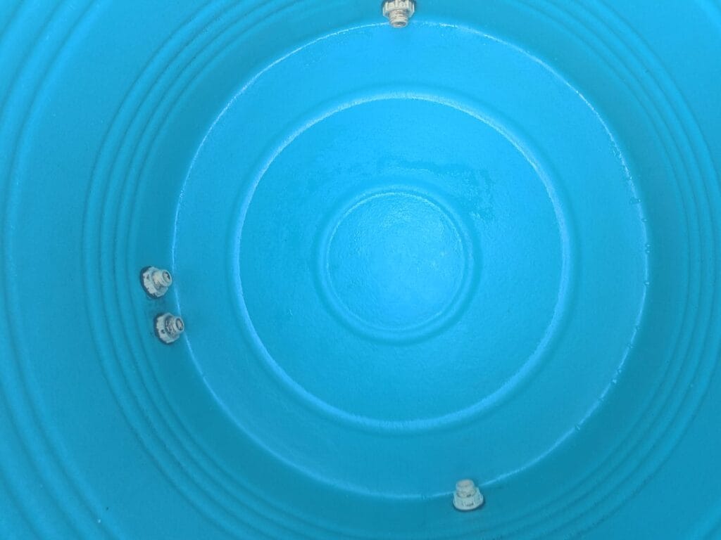 tank after cleaning